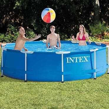 kover: Intex çərçivəli hovuz – bağ və həyətlər üçün ideal dairəvi üstüaçıq — 2