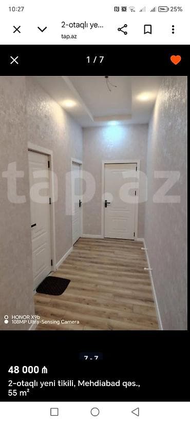 studio menziller: 2 otaqlı yeni tikili mənzil – Mehdiabad qəs., 55 m² Planlaşdırma və — 1