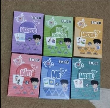 məktəb formaları: Məhsul: 5N1K Uşaq Kart Dəsti – “Ne?”, “Nerede?”, “Kim?”, “Nasıl?” — 2