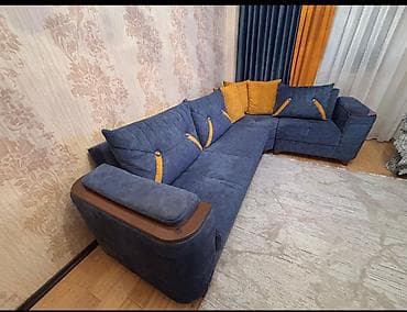 qoşa divan: Künc divan, Açılmayan, Vеlur parça — 1
