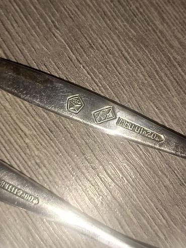 cay servisi: Məhsul: Sovet istehsalı yemək dəsti – 1 ədəd iri qaşıq (çömçə tipli) — 3