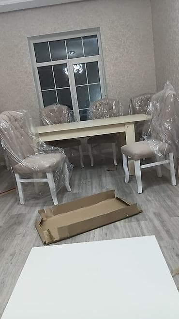 Yeni, Açılmayan, Dördbucaq masa, 6 stul lalafo.az -da Yeni, Açılmayan, Dördbucaq masa, 6 stul