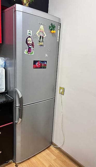 Yeni 2 qapılı Beko Soyuducu Satılır, rəng - Gümüşü