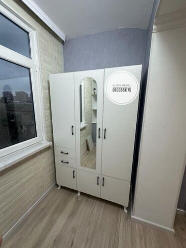 şifoner dolab: Yeni, Açılan, 3 qapılı Düz dolab, Dolab-asılqan, Azərbaycan — 1