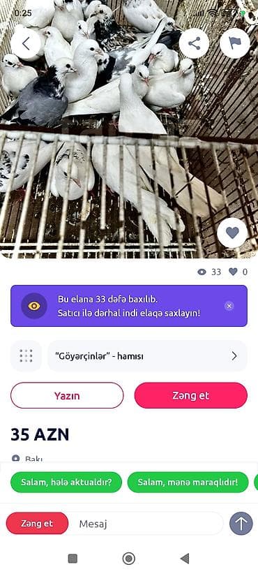 məhəbbət quşu: Salam hamiya baxin belə elan paylaşir hansisa bic bala pul atir — 1