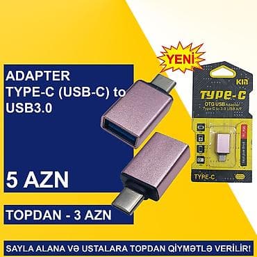 Type-C/USB-C Adapterlər SAYLA ALANA VƏ USTALARA TOPDAN QİYMƏTLƏ — 6
