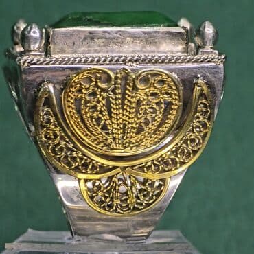 zumrud qaşlı uzuklər: Кольцо, Серебро, Изумруд — 4