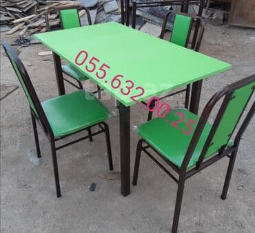 toxunma saplar satisi: Yeni, Kvadrat masa, Açılmayan, Stullar ilə, Metal, Azərbaycan — 20