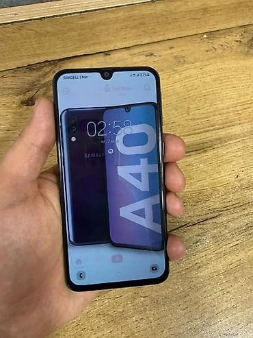 telefon a40: Samsung Galaxy A40, 64 GB, rəng - Göy, Sensor, Barmaq izi, İki sim kartlı — 5