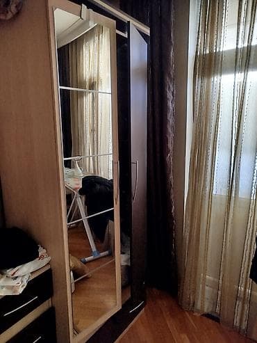 nerdivan nedir: Yataq otağı üçün dəst – güzgülü qarderob və tumba - Rəng: açıq palıd — 2