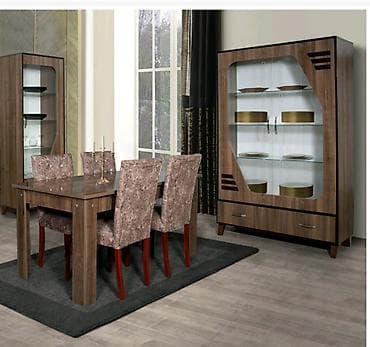 Mətbəx üçün, Açılmayan, Dördbucaq masa, 4 stul