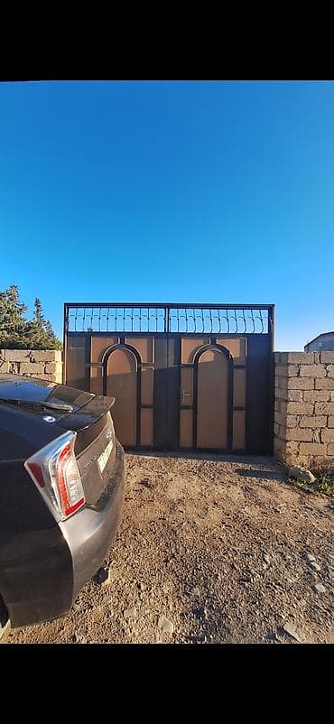 Dəmir Həyət darvazası, Mexaniki, Qapı ilə, rəng - Qara