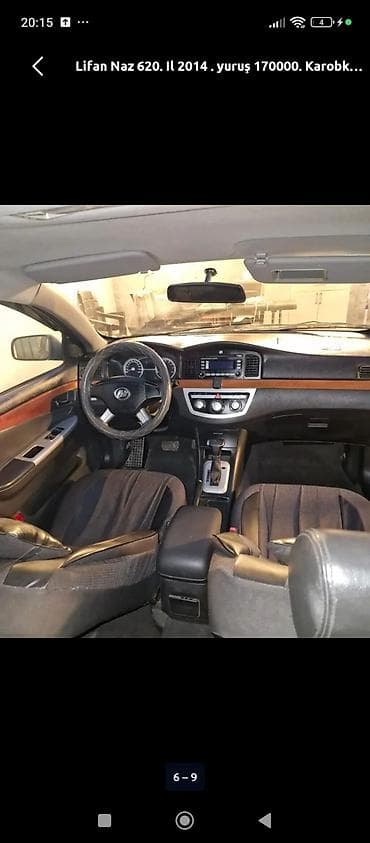primicka satilir: Lifan Naz 620 sedan - İl: 2014 - Yürüş: 170 000 km - Rəng: boz - — 5
