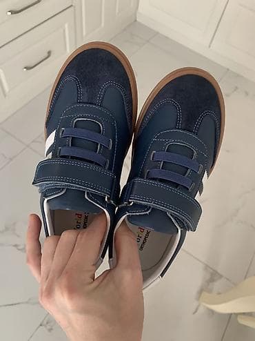 Детская обувь: Цвет - Синий Кроссовки, Размер: 32, Для мальчиков — 3