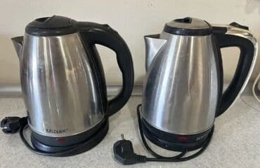 Elektrik çaydan – paslanmayan poladdan korpus, 360° fırlanan simsiz