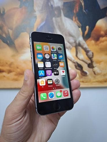 ayfon 16 e: IPhone SE, 32 GB, Qara, Barmaq izi — 3