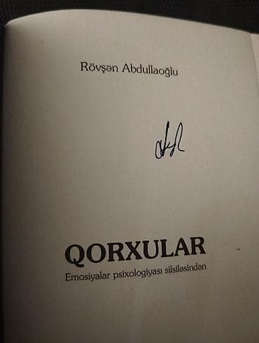 saz gence: IMZALANIB ‼️Məhsul: Kitab – “Qorxular” (Emosiyalar psixologiyası — 2