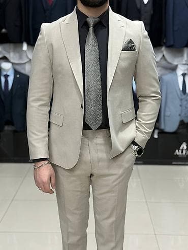 kisi kostyum modelleri: Kostyum, Demisezon, rəng - Boz — 6