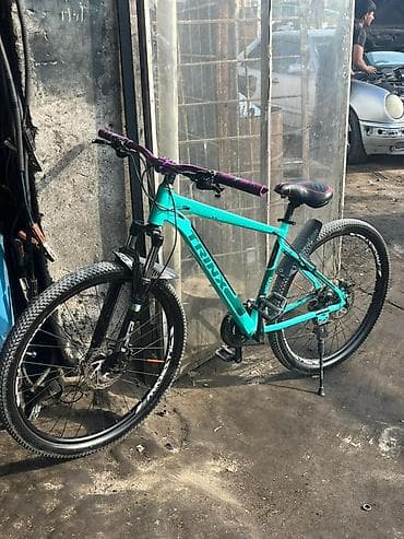 Trinx dağ velosipedi - Rəng: firuzəyi (mat), bənövşəyi sükan və — 1