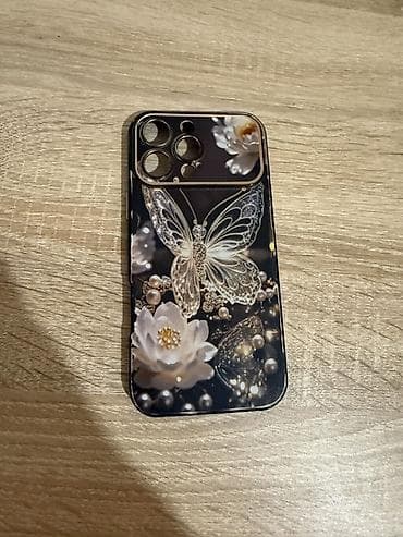 Zərif naxışlı telefon qabı - Model uyğunluğu: iPhone 16 Pro Max
