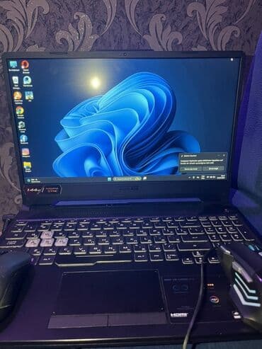 processor core i7: ASUS oyun noutbuku + oyun siçanı - Model: ASUS (ekranda və korpusda — 3