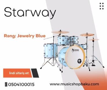 zərb: Starway baraban dəsti Rəng: Jewelry Blue 🚚Çatdırılma xidməti — 1