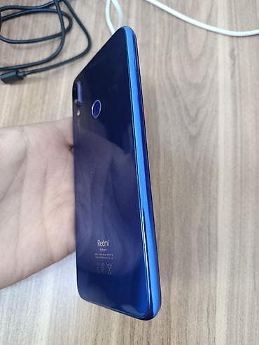 sade telfon: Redmi Note 7, 64 GB, rəng - Göy, Düyməli, Sensor, Barmaq izi — 3