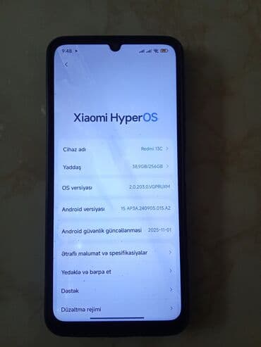 redmi k40 kontakt home: Redmi 13C, 256 GB, rəng - Mavi, İki sim kartlı — 6