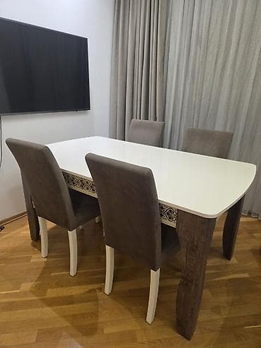 taxta ref: Qonaq otağı mebel dəsti Tərkib: - L formalı yumşaq künc divan: açıq — 4