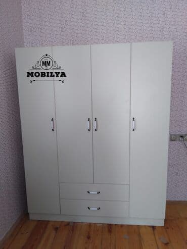 Yeni, Açılan, 4 qapılı Düz dolab, Qarderob, paltar dolabı, Azərbaycan