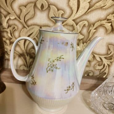 Mətbəx aksesuarları: Yeni, rəng - Sarı, Çaydan, Farfor, 1,5 bucket volume l, Almaniya — 6