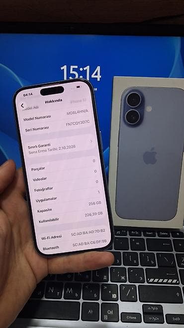 iphone 7 nausnik: IPhone 17, 256 GB, Göy, Zəmanət — 3