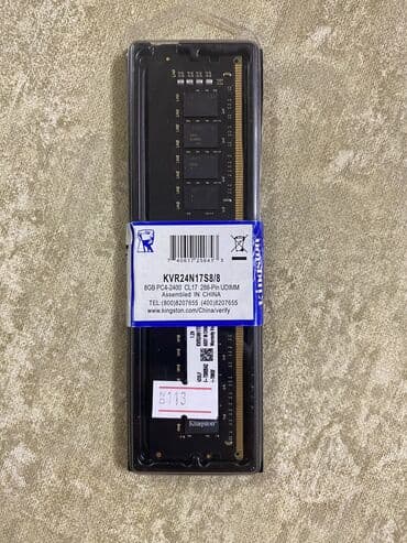 Operativ yaddaş (RAM) Kingston, 8 GB, 2400 Mhz, DDR4, PC üçün, Yeni lalafo.az -da Operativ yaddaş (RAM) Kingston, 8 GB, 2400 Mhz, DDR4, PC üçün, Yeni
