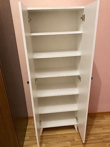 saxta baba geyimi: 2 qapılı, Ağ, Açılan, Düz dolab — 1