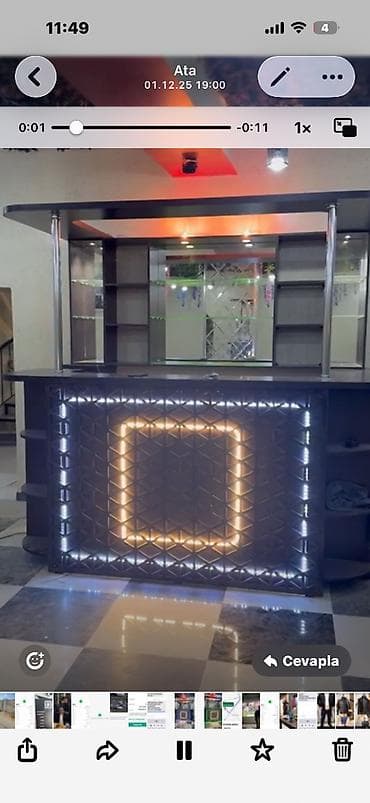столы кафе: ✅ LED işıqlandırma sistemi ✅ Geniş rəflər və şüşə vitrinlər ✅ — 4