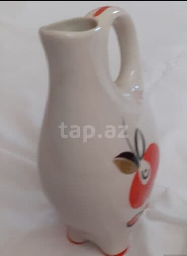 dekorativ qablar: Rəng - Ağ, Keramika, 1, 1 l, SSRİ — 6