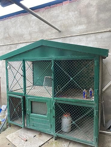 Yuvalar: İt,pişik,toyuq,cücə,dovşan üçün 6 otaqlı yuva.Hər otağın arakəsməsi — 2