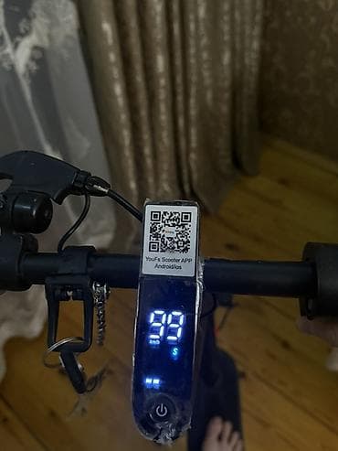 Velosiped ehtiyyat hissələri: Elektrik skuter – şəhər içi rahat və sürətli nəqliyyat - Rəng: qara — 6