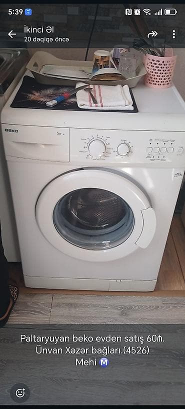 samsung galaxy a10 ekran təmiri: Beko paltaryuyan maşın - Ön yükləməli model - Yükləmə tutumu: 5 kq — 1