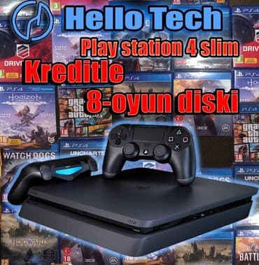 Hello tech 😍 Keditle😍 Play station 4 +ustunde 8 oyun diski😍😍 ilkin