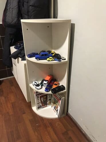 угловая кровать: İşlənmiş, Künc dolab, Kitab dolabı — 2