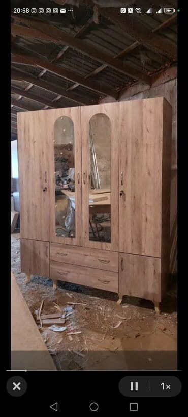 laminat qiyməti: Yeni, Açılan, 4 qapılı Düz dolab, Dolab-asılqan, Azərbaycan — 14