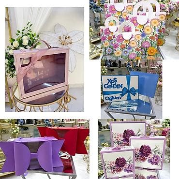 Hədiyyə qutuları və paketlər dəsti - Müxtəlif ölçü və dizaynlarda
