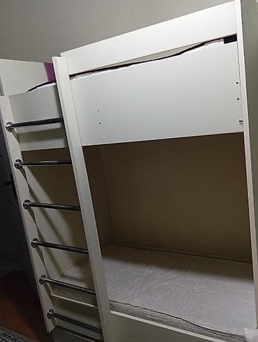 Oğlan və qız üçün, Çarpayı, Matrassız, Siyirməli, Laminat