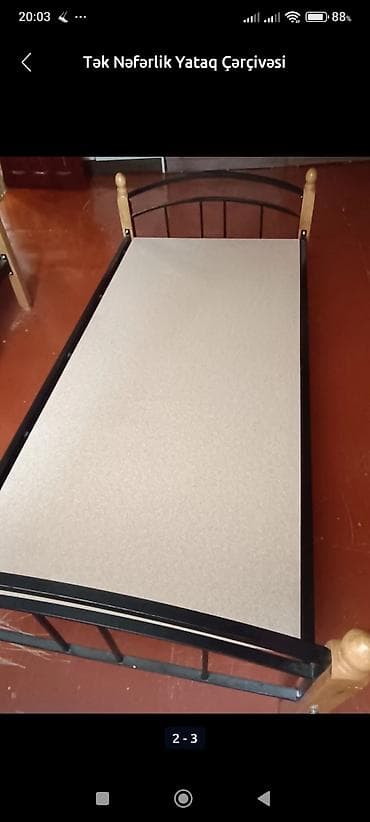hy320 mini: İşlənmiş, Təknəfərlik çarpayı, Bazasız, Matras ilə, Siyirməsiz, Azərbaycan — 8