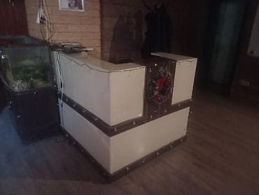 Офисная мебель на заказ: Resepsiyon/qarşılama masası - Material: laminat və MDF kombinasiya - — 4