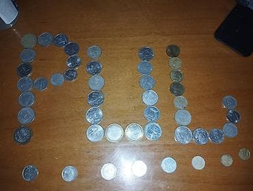 Xarici metal pullar – qarışıq kolleksiya Təsvir: - Müxtəlif