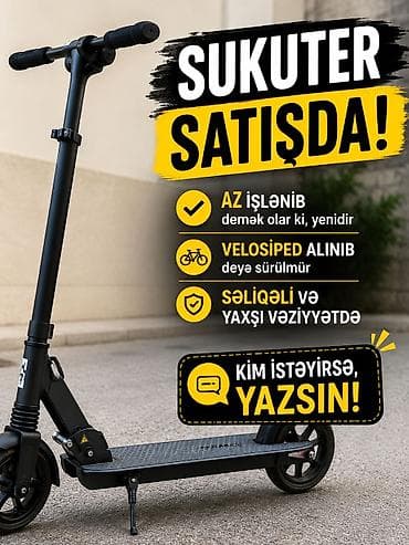 samaka: Elektrikli skuter satılır. Xüsusiyyətlər: - Rəqəmsal göstərici — 1