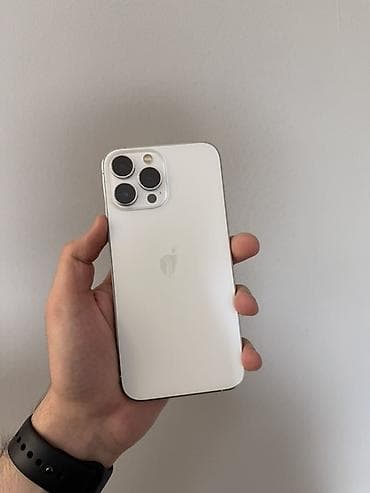 iphone 13 pr: IPhone 13 Pro Max, 128 GB, Matte Silver, Simsiz şarj — 1
