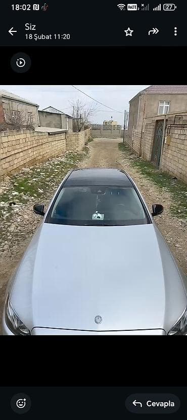 niva şini: Mercedes‑Benz E300 sedan - Kuzov: sedan, gümüşü rəng - Model nişanı — 5